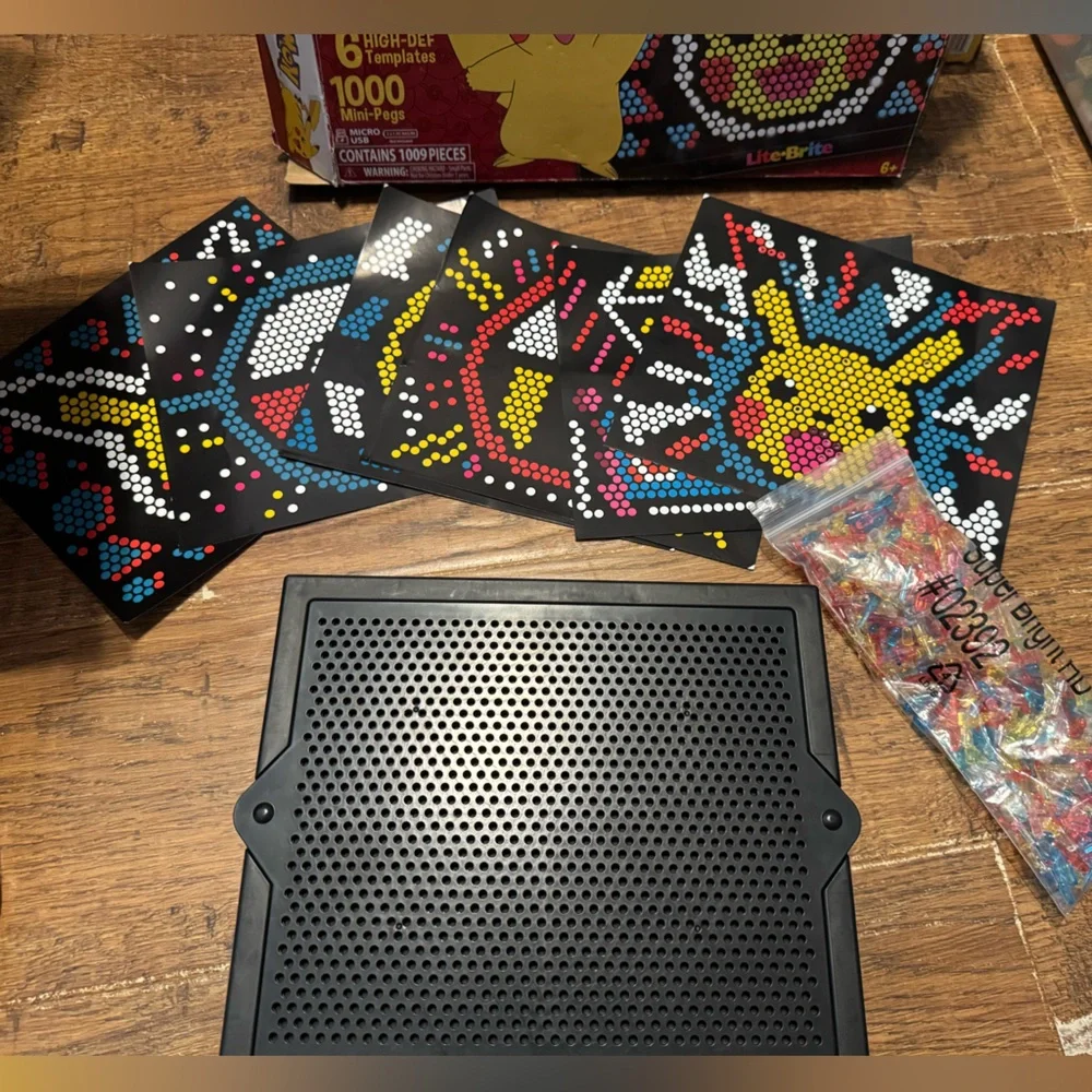 Lite-Brite Super Bright HD, Pokemon Edition - NEW